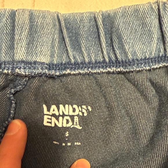 Bundle Three Lands' End Elastic Waist Pants - Picture 15 of 16